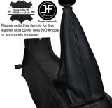 BLACK STITCHING MANUAL LEATHER GEAR GAITER FITS CITROEN 2CV 2 CV CUSTOM NEW