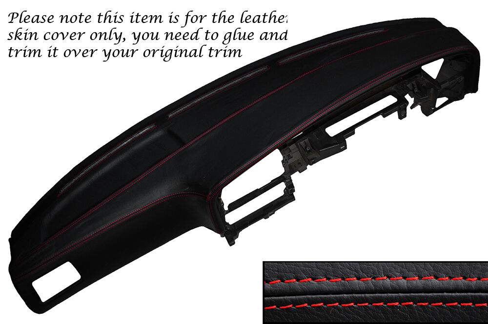 RED STITCH DASH DASHBOARD LEATHER COVER FITS TOYOTA HILUX 4 RUNNER 89-95