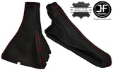 RED STITCH REAL LEATHER GEAR & HANDBRAKE GAITER FITS CHEVROLET LACETTI 02-07