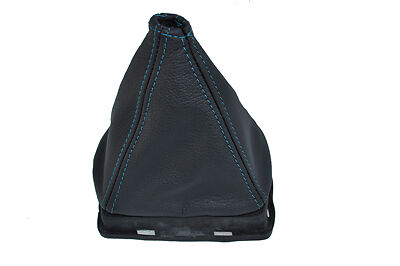 blue stitch FITS Holden Commodore vl leather Gear Boot fit over rubber boot