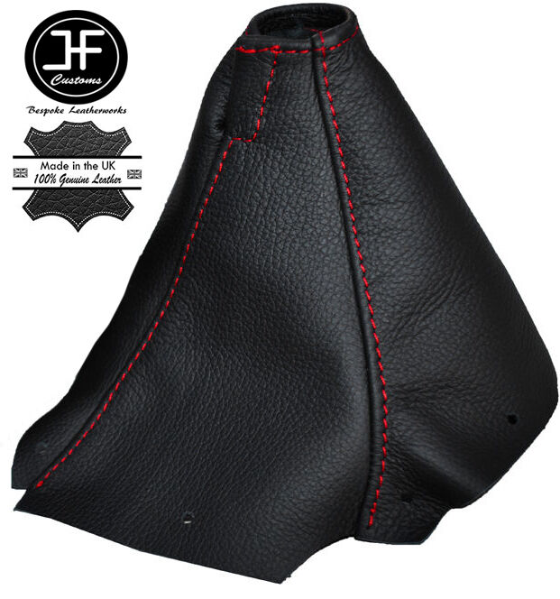 RED STITCH LEATHER GEAR GAITER BOOT FITS NISSAN SKYLINE R34 GTR GTS 98-02