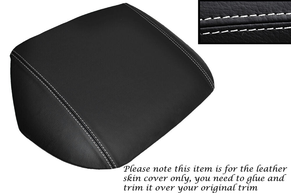 WHITE STITCH SPEEDO HOOD TRIM LEATHER SKIN COVER FITS TOYOTA MR2 MK1 AW11 84-90