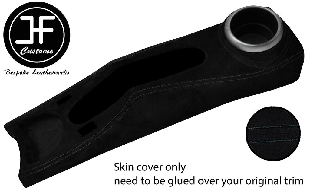 BLACK STITCH CENTRE CONSOLE TRIM SUEDE COVER FITS BMW MINI R50 R52 R53 04-06