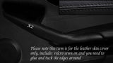 BLACK STITCH 2X DOOR HANDLE LEATHER SKIN COVERS FITS BMW 6 SERIES E63 E64 04-10