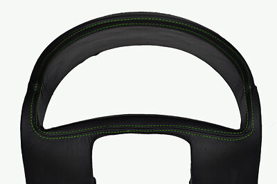 green stitch FITS VAUXHALL OPEL CORSA C 00-06 GAUGE HOOD SPEEDO LEATHER COVER