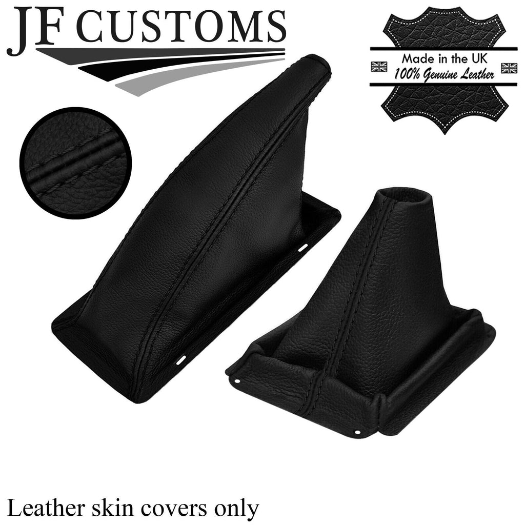 BLACK STITCH LEATHER GEAR & HANDBRAKE GAITERS FOR FORD CAPRI MK2 MK3 78-86