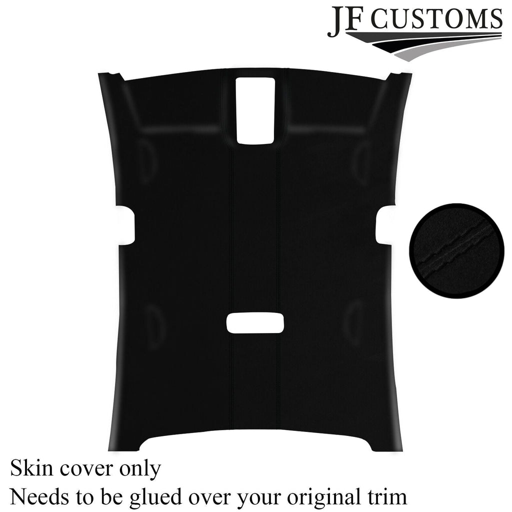 BLACK STITCH LUXE SUEDE HEADLINER COVER FOR VW PASSAT CC 09-17 5 DOOR CUSTOM NEW