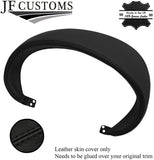BLACK STITCH SPEEDO HOOD CLUSTER TOP GRAIN LEATHER COVER FOR AUDI TT MK2 06-14