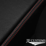 D RED STITCH CENTRE CONSOLE LEATHER COVER FITS NISSAN 350Z 33Z 05-09 FACELIFT