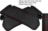 RED STITCHING FITS SUZUKI VITARA 1988-1998 2X SUN VISORS LEATHER COVERS ONLY