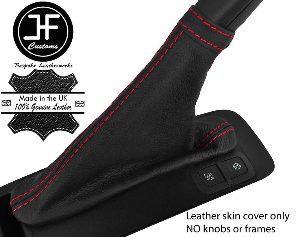 RED STITCH REAL LEATHER HANDBRAKE GAITER FITS VAUXHALL OPEL COMBO D MK3 13-18