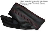 RED STITCHING LEATHER HANDBRAKE GAITER FITS BMW 1 SERIES F20 F21 2010-2015