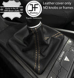 SAND STITCH MANUAL REAL GRAIN LEATHER GEAR GAITER FOR SEAT IBIZA MK5 MKV 09-15