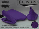 FITS BMW E36 E46 GEAR HANDBRAKE ARMREST COVER SET PURPLE CUSTOM NEW MADE IN UK