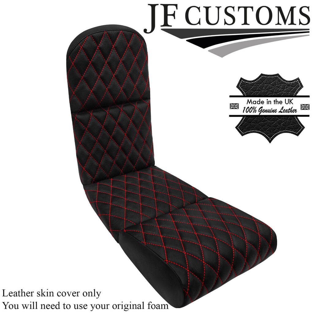 RED STITCH 2X AFTERMARKET SEAT INSERT COVERS FOR PORSCHE CARRERA GT2 03-07