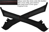 RED STITCH FITS HONDA CRX DEL SOL 92-97 2X WINDSCREEN A PILLAR LEATHER COVERS