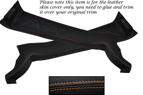 ORANGE STITCH FITS VAUXHALL OPEL VX220 VX 220 SPEEDSTER 00-06 2X DOOR SILL COVER