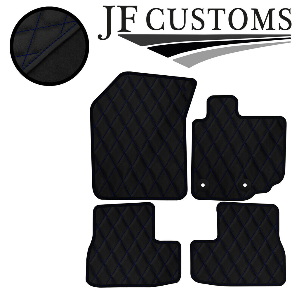 D BLUE DIAMOND STITCH VINYL 4X TAILORED FLOOR CARPETS FOR SUZUKI SPLASH 08-14