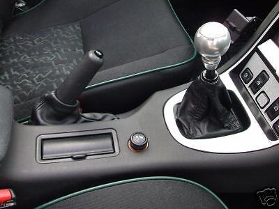 FITS MGF BLACK GEAR & HANDBRAKE GAITER 95-99 LEATHER NEW CUSTOM NEW MADE IN UK