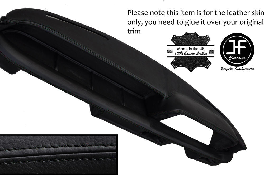 BLACK STITCHING DASH DASHBOARD LEATHER SKIN COVER FITS BMW 1602 TI CUSTOM NEW