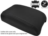 BLACK STITCHING REAL LEATHER ARMREST LID COVER FITS MITSUBISHI ASX 2010-2017