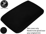 BLACK STITCH ARMREST LID LUXE SUEDE COVER FOR MITSUBISHI EVO 7 8 9 2001-2007