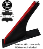 BLACK & RED LEATHER HANDBRAKE GAITER COVER FITS HONDA CIVIC 1992-1995 CUSTOM NEW