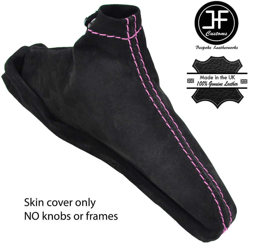 PINK STITCHING SUEDE HANDBRAKE GAITER FITS SUBARU IMPREZA 2005-2007 CUSTOM NEW