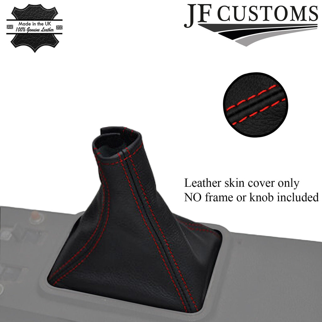 red stitch FITS VAUXHALL FIRENZA HPF VIVA MAGNUM SPORTSHATCH LEATHER GEAR GAITER