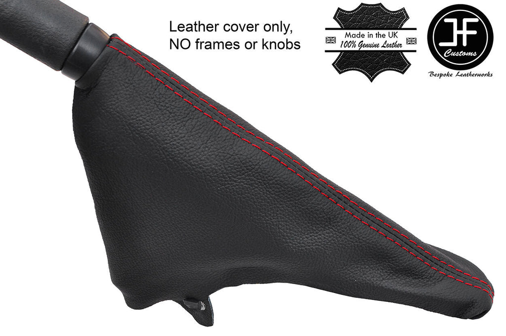 RED STITCH TOP GRAIN LEATHER HANDBRAKE GAITER FITS BMW MINI R50 R52 R53 01-06