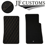 CREAM DIAMOND VINYL 2X TAILORED FLOOR CARPETS FOR MAZDA MX5 MK2 98-05 JF1