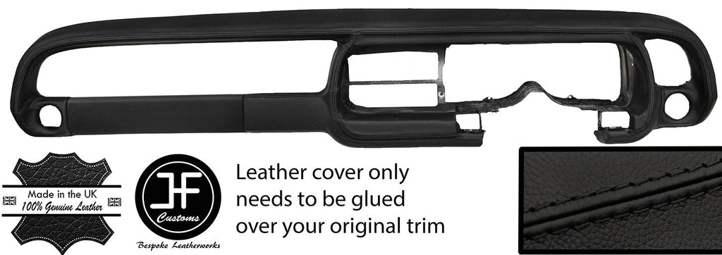 BLACK STITCHING DASH DASHBOARD LEATHER COVER FITS FORD CONSUL GRANADA MK1