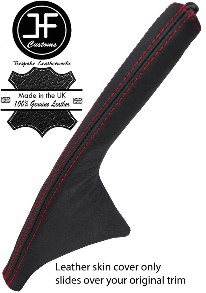 RED STITCHING TOP GRAIN LEATHER HANDBRAKE GAITER FOR TOYOTA CELICA MK7 99-05
