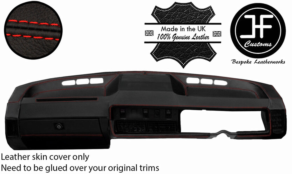 RED STITCH FULL DASH DASHBOARD LEATHER COVERS FITS TRIUMPH TR7 TR8 1976-1981