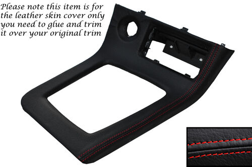 RED STITCH GEAR SURROUND LEATHER COVER FITS NISSAN SKYLINE GTS GTR R33 93-98