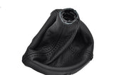 FITS AUDI TT MK2 06-10 DSG LEATHER GEAR GAITER black stitch CUSTOM NEW