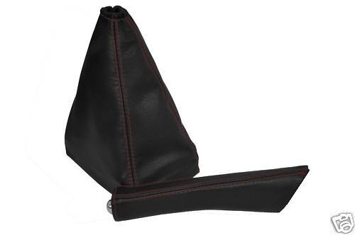 FITS PEUGEOT 306 GEAR + HANDBRAKE SET LEATHER D RED ST CUSTOM NEW MADE IN UK