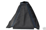FITS HONDA CRX DEL SOL 92-97  LEATHER GEAR GAITER BLUE ST CUSTOM NEW MADE IN UK