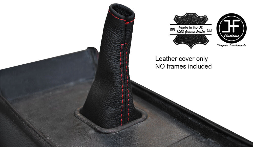 RED STITCHING GEAR GAITER REAL LEATHER FITS HUMBER SCEPTRE MK3 CUSTOM NEW