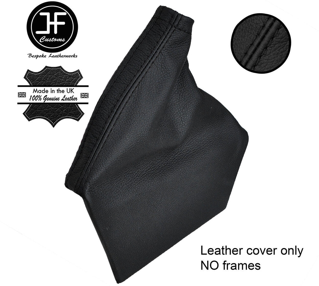 BLACK STITCH TOP GRAIN LEATHER HANDBRAKE GAITER FOR SUBARU IMPREZA WRX STI 07-14