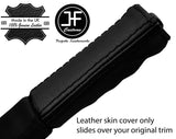 BLACK STITCH LEATHER HANDBRAKE HANDLE COVER FOR FORD GRANADA MK1 CUSTOM NEW