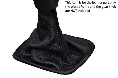 black stitch FITS VOLVO S40 V50 C30 04-12 MANUAL LEATHER GEAR GAITER CUSTOM NEW