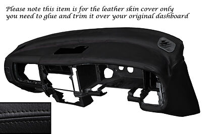 BLACK STITCH DASH DASHBOARD LEATHER SKIN COVER FITS MITSUBISHI L200 K74 98-06