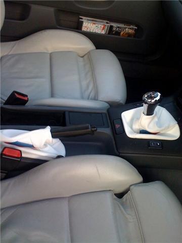 FITS BMW E36 E46 WHITE GAITERS SET LEATHER TRI STRIPES CUSTOM NEW MADE IN UK