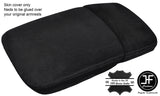 BLACK STITCH FRONT & REAR SECTION ARMREST LID SUEDE COVERS FITS AUDI Q7 2015-18