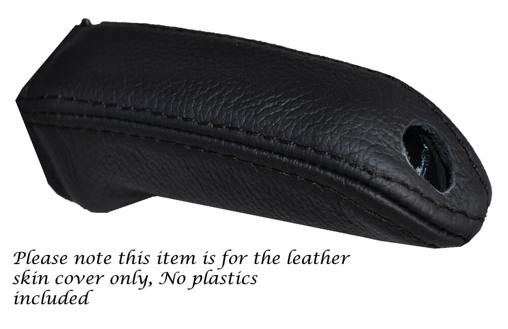 BLACK STITCH HANDBRAKE HANDLE SKIN COVER FITS BMW 1 SERIES F20 F21 2010-2015