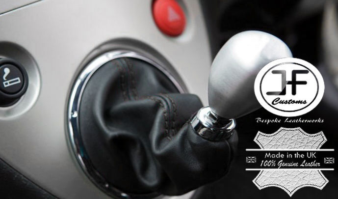 BLACK STITCH GENUINE LEATHER GEAR GAITER FITS HONDA CIVIC TYPE R EP3 2001-2005