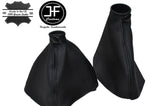 BLACK STITCH GEAR & HANDBRAKE GAITER FITS ALFA ROMEO BRERA 2005-2010 LEATHER