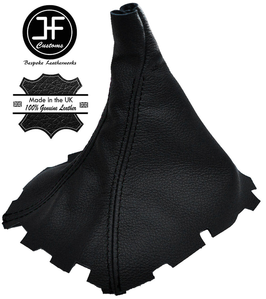 BLACK STITCHING MANUAL LEATHER GEAR GAITER FITS MERCEDES E CLASS W212 2009-2014