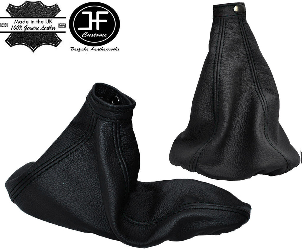BLACK STITCH REAL LEATHER GEAR & HANDBRAKE GAITER FITS ALFA ROMEO SPIDER 06-10